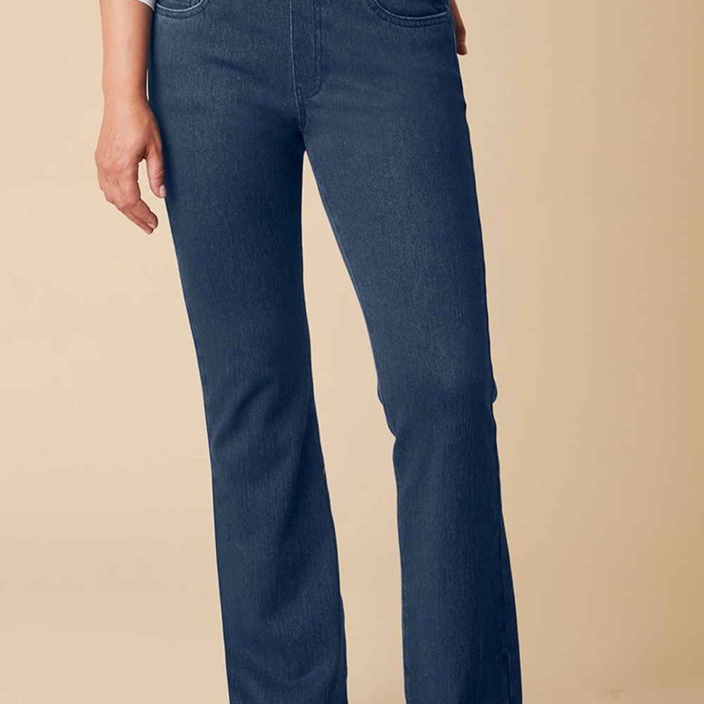 Coldwater Creek Classic Knit Denim Bootcut Jeans Size 2X